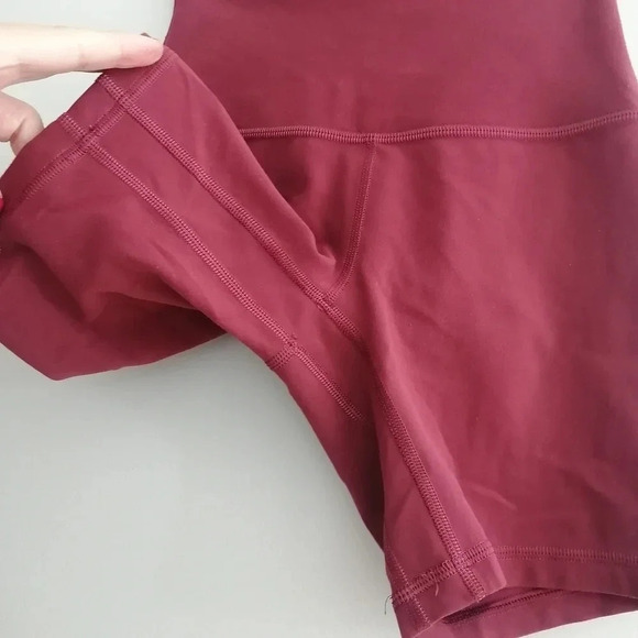 Lululemon Align High Rise Shorts 6" Nulu in Chianti Red 0 - Picture 5 of 15